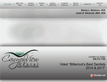 Tablet Screenshot of canyonviewdental.com